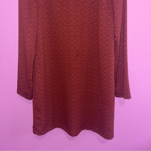 Prana Dress Women's Size Small Pomegranate Rust Long Sleeve Lightweight Cece - Picture 6 of 13